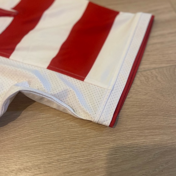 Stormtech red and white striped jersey -Large - Picture 3 of 5